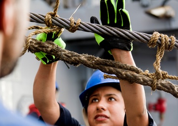 USS Lake Champlain (CG 57) Replenishment-at-Sea