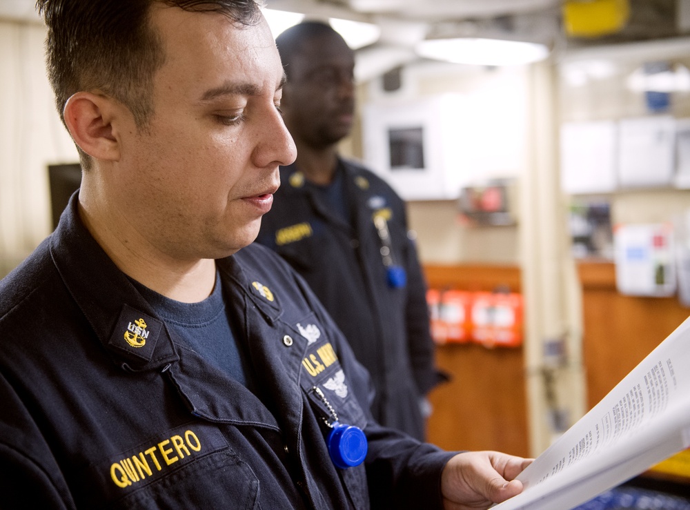 USS Lake Champlain (CG 57) CPO Advancement Exam