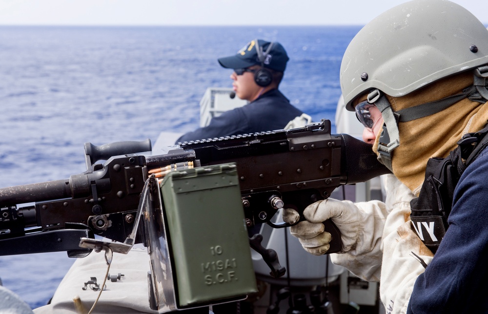 USS Lake Champlain (CG 57) Crew-Served Weapons Shoot