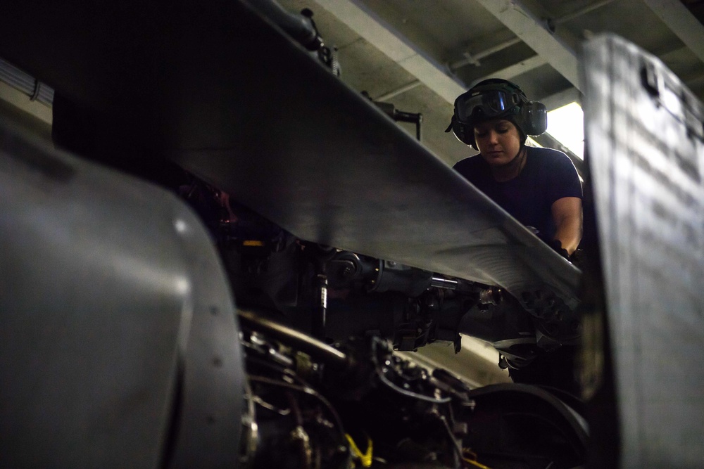 Maintenance of MH-60S Sea Hawk
