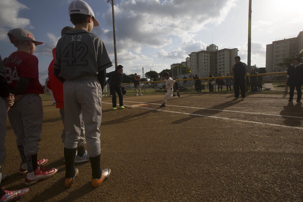 Japan Nippon Professional Baseball coaches attend Oki-Am Kai baseball clinic on Camp Kinser