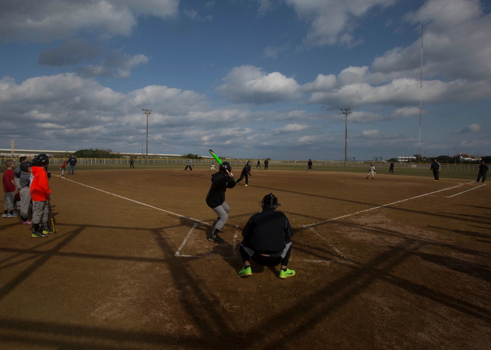 Japan Nippon Professional Baseball coaches attend Oki-Am Kai baseball clinic on Camp Kinser