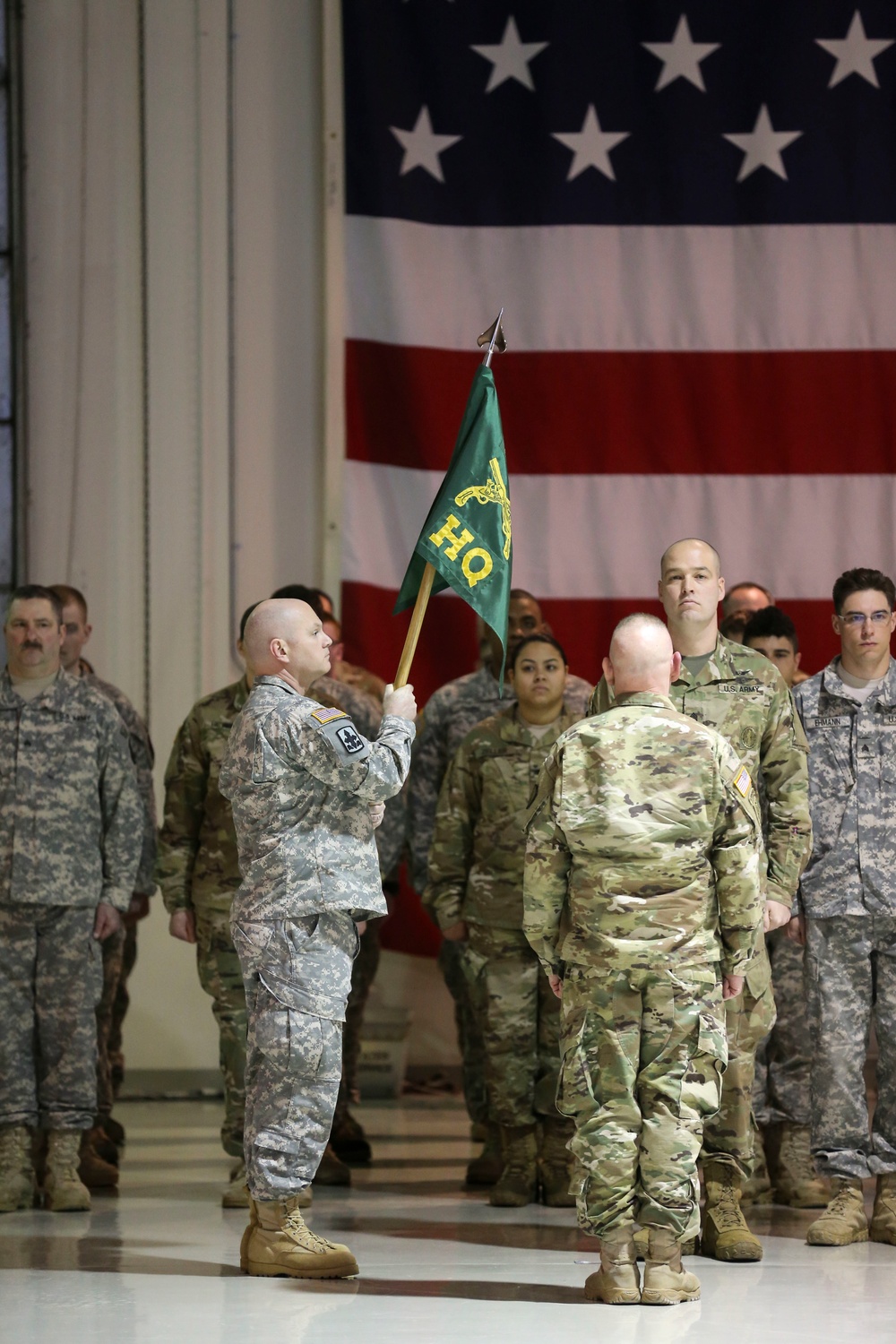 The end of an era: 761st Military Police Battalion cases colors