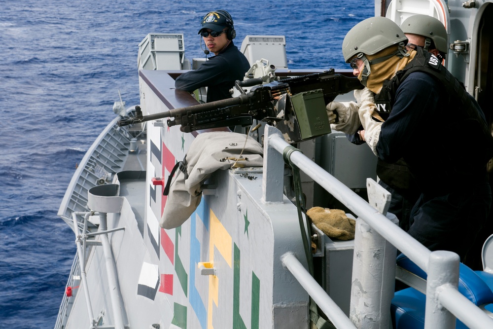 USS Lake Champlain (CG 57) Crew-Served Weapons Shoot