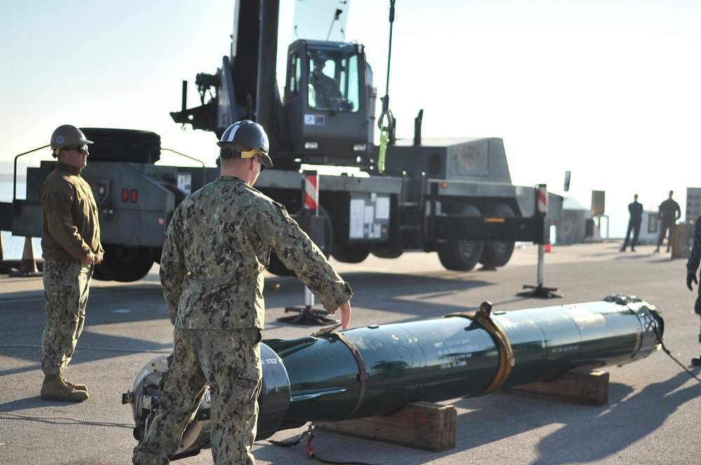 Expeditionary ordnance loading exercise