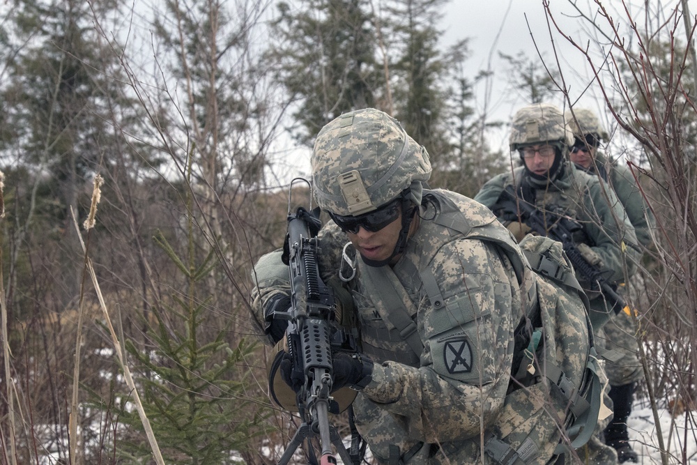 Soldiers Rush Out of Area of Operation