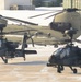 U.S. Army helicopters on the flight line