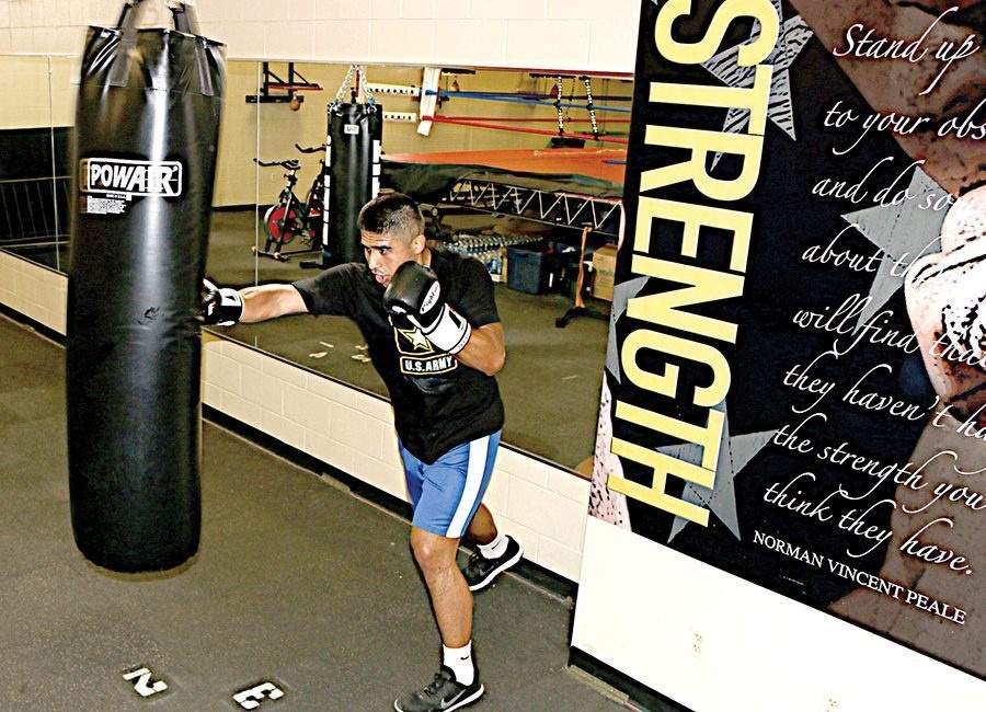 Soldier chasing dream in ring