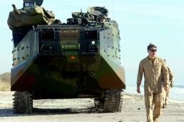 AAV Marines hit the water