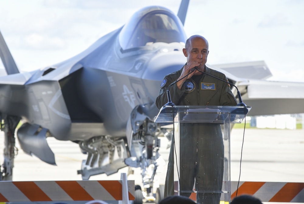 Arrival of the F-35C Lightning II Joint Strike Fighter at Naval Air Station Lemoore