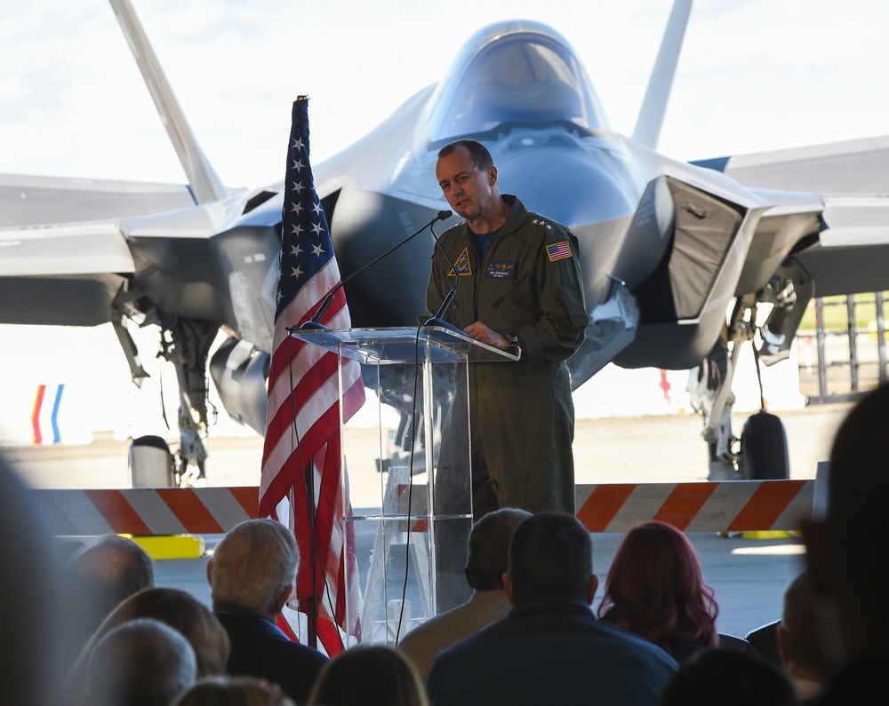 Arrival of the F-35C Lightning II Joint Strike Fighter at Naval Air Station Lemoore