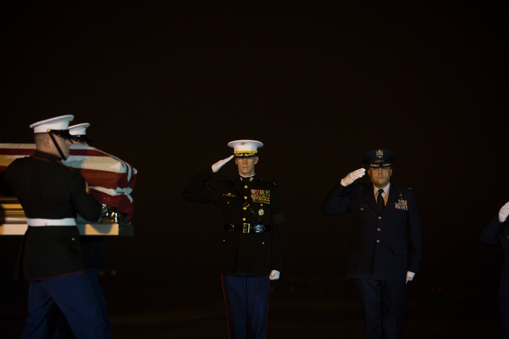 The Dignified Transfer of Sen. John H. Glenn, Jr., Dec. 17, 2016