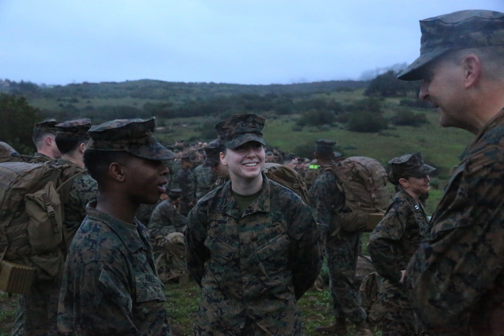 1st Marine Division staff hike