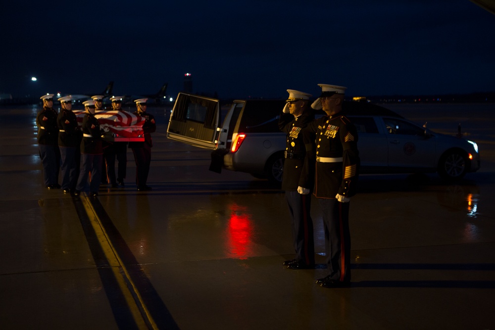 The Dignified Transfer of Sen. John H. Glenn, Jr., Dec. 17, 2016