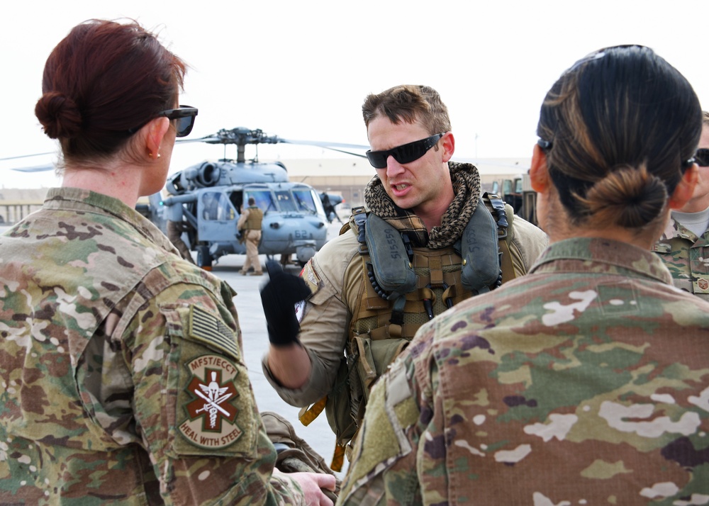 Al Udeid medical teams join coalition forces aboard the HMS Ocean