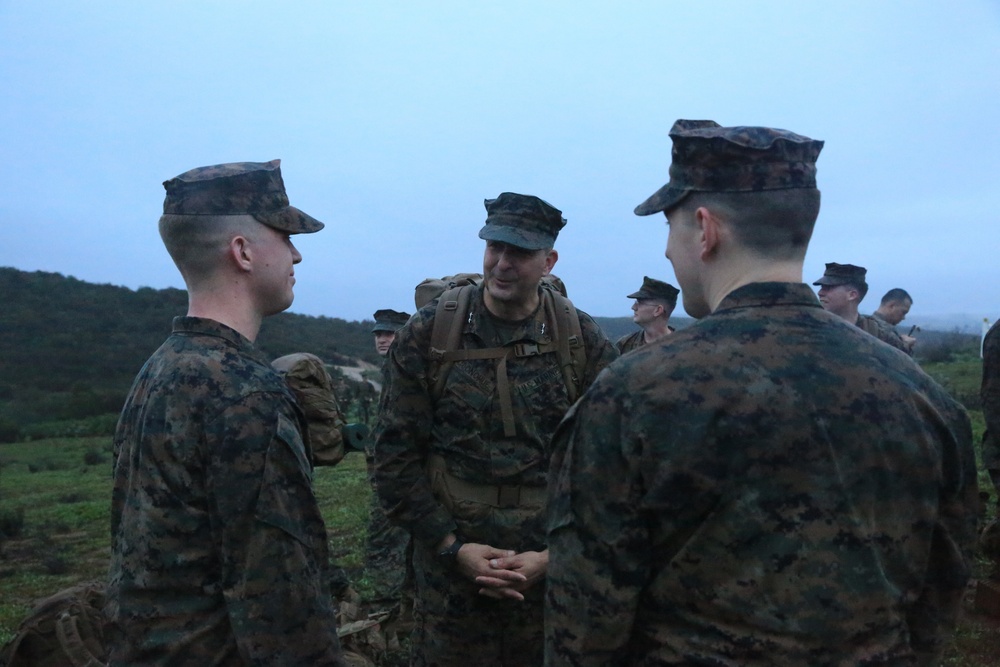 1st Marine Division staff hike