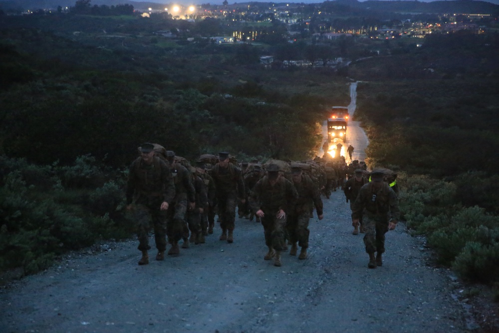 1st Marine Division staff hike