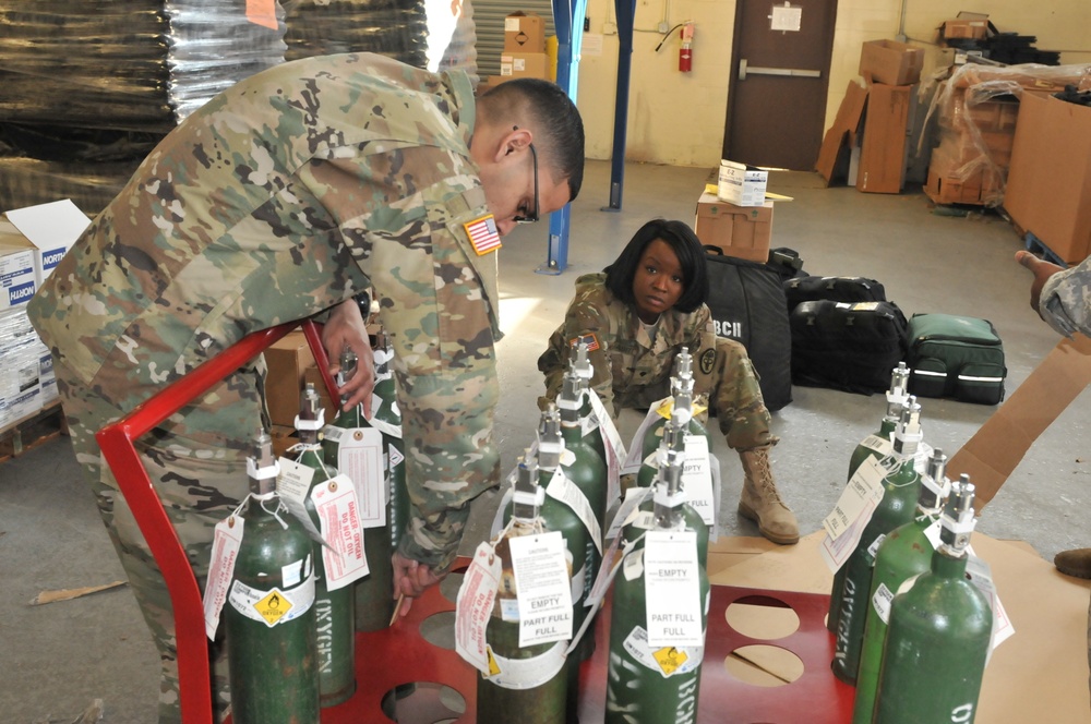 Soldiers support medical logistics mission for Inauguration