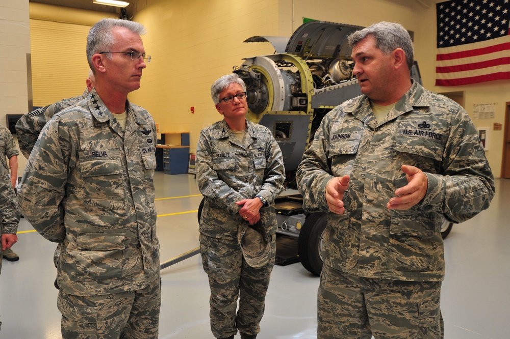 AMC commander visits Keesler Air Force Base