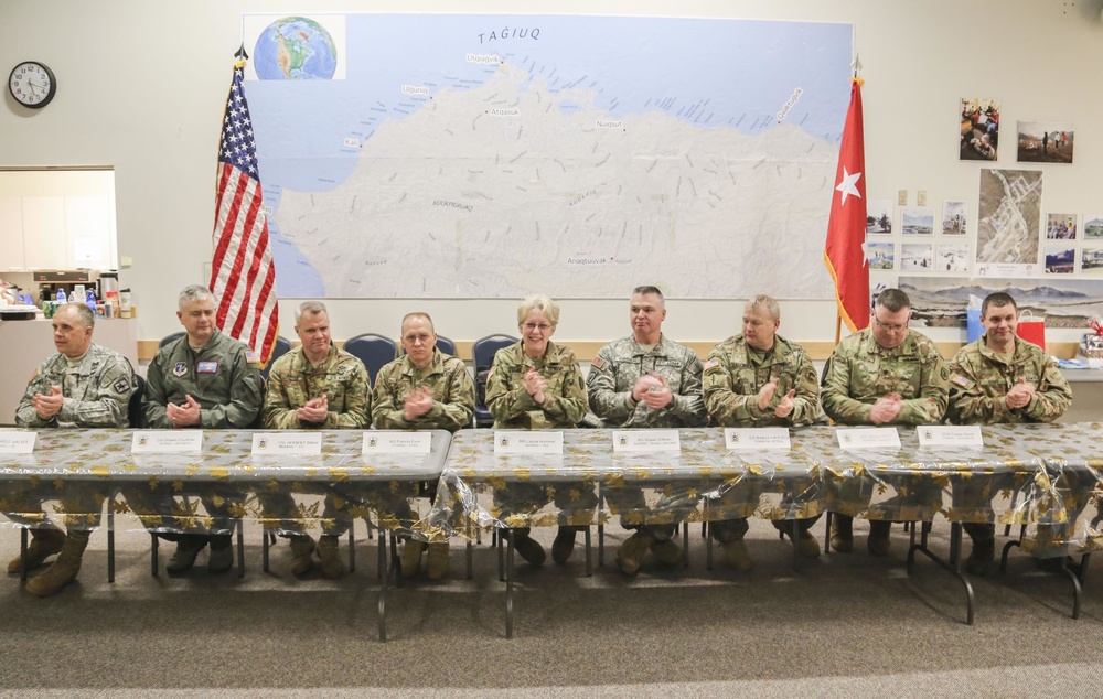 Representatives of the National Guard Arctic Interest Council sign charter