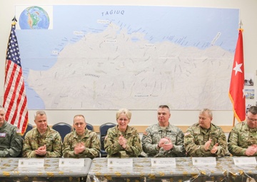 Representatives of the National Guard Arctic Interest Council sign charter