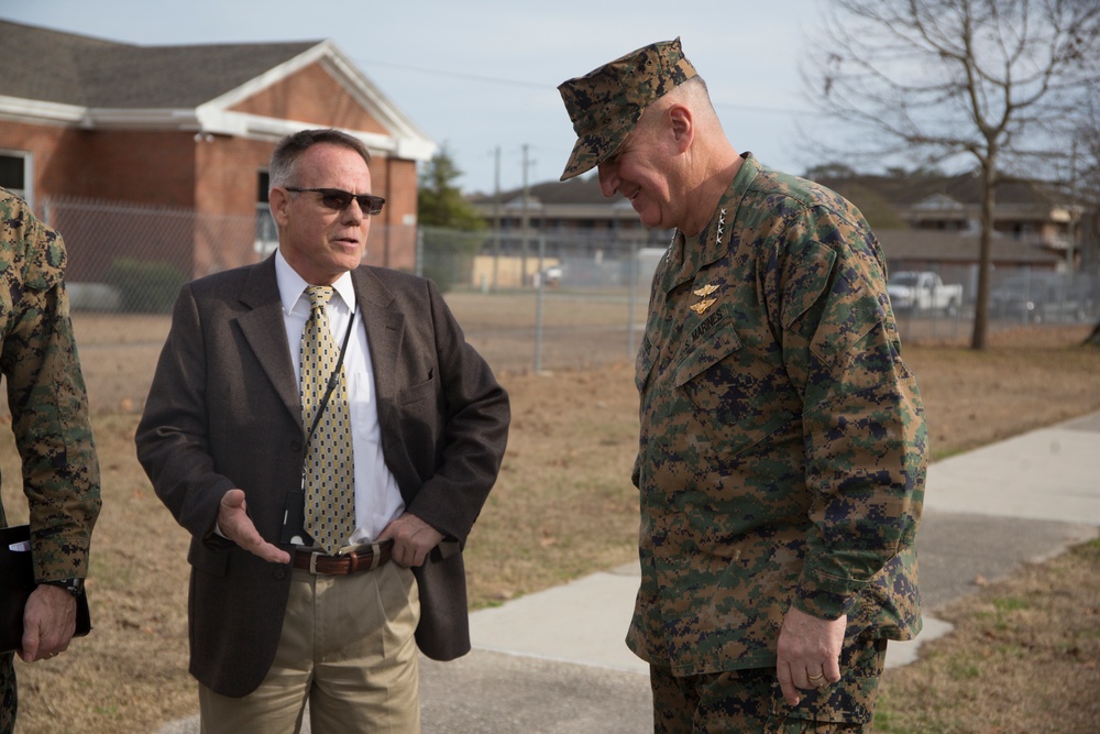 Assistant Commandant of the Marine Corps visits Camp Lejeune