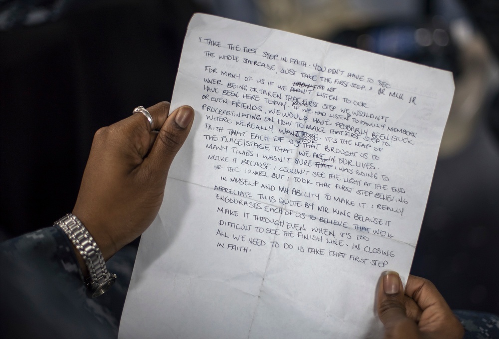 Dr. Martin Luther King Jr. Celebration aboard USS Bonhomme Richard (LHD 6)