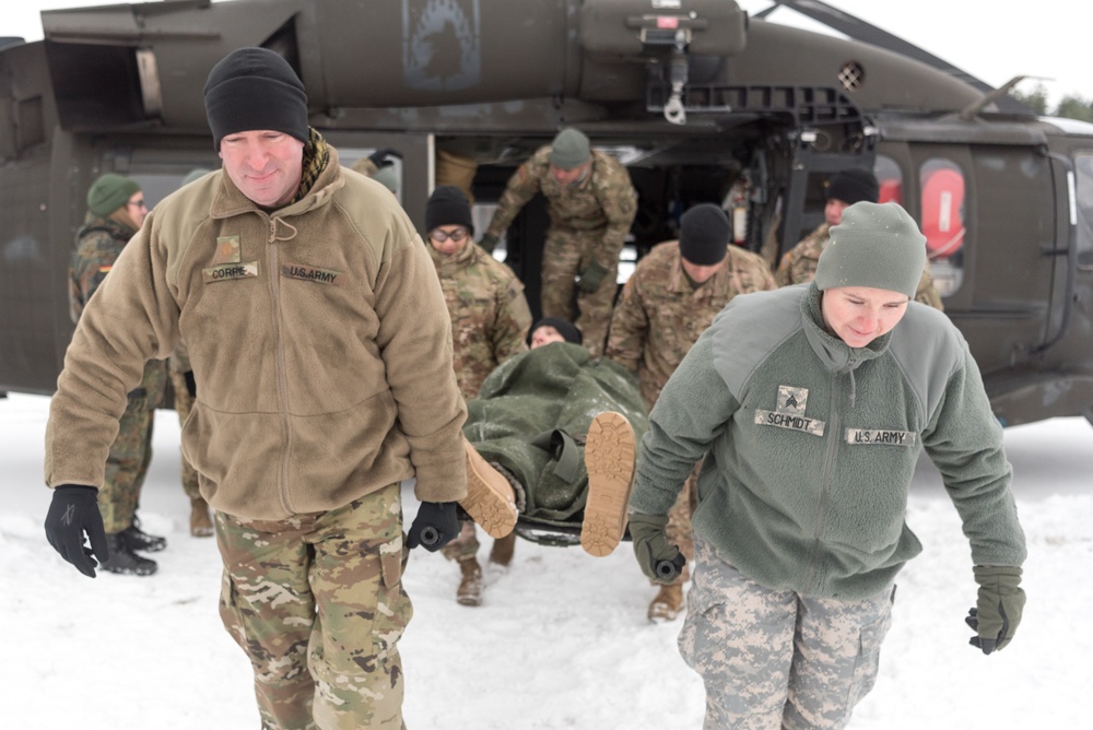 Dogs, medics take to the air