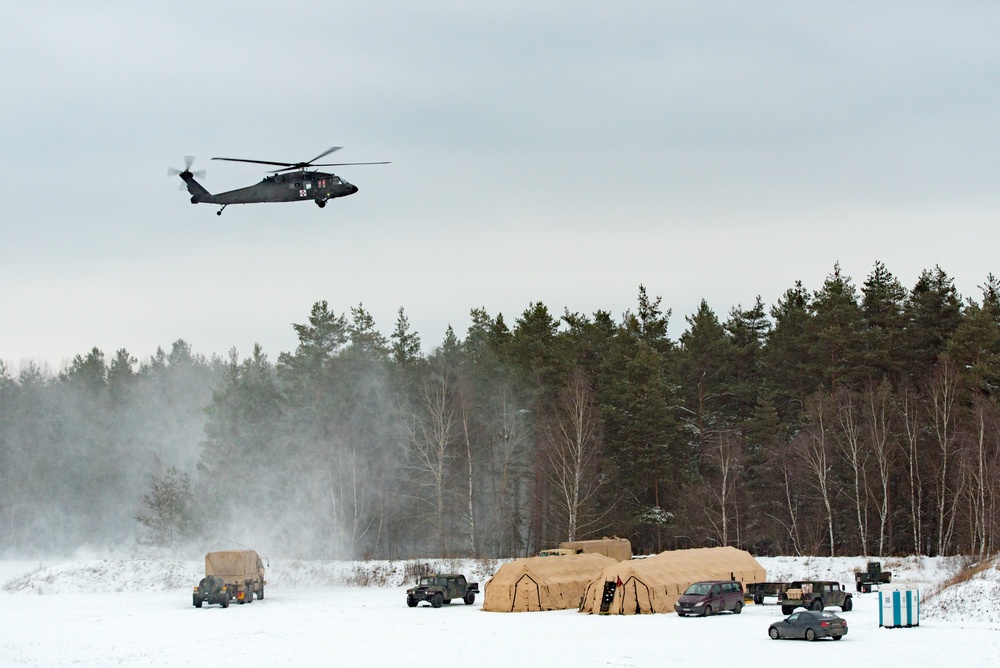 Dogs, medics take to the air