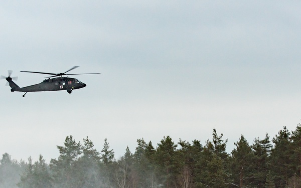 Dogs, medics take to the air