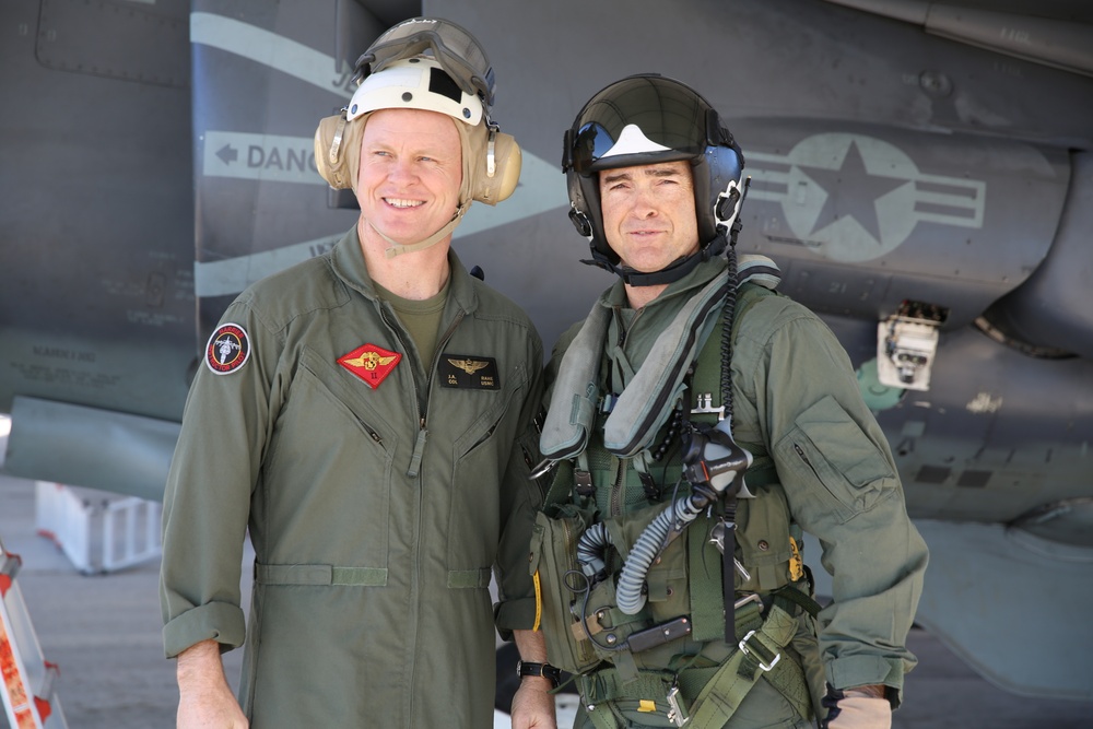 Maj. Gen. Love visits MCAS Cherry Point, gets firsthand look of AV-8B Harrier capabilities