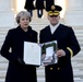 The Right Honorable Theresa May, Prime Minister of the United Kingdom, lays a wreath at the Tomb of the Unknown