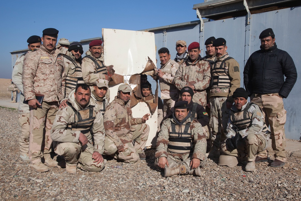 Iraqi security forces Explosives training
