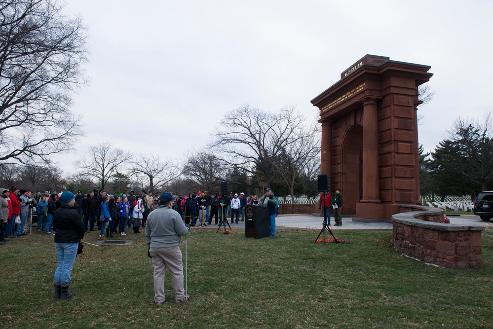 Wreaths Across America’s Wreath Retirement Day (clean up) in Arlington National Cemetery