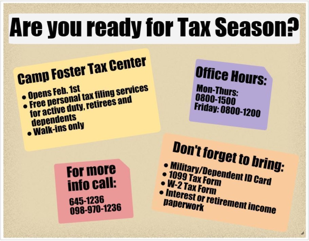 DVIDS News Camp Foster Tax Center opens for 2017 tax season