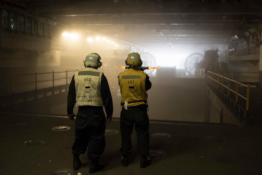 USS Bonhomme Richard (LHD 6) conducts unit-level training