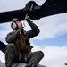 Marines from VMM 262 land and secure helicopters to USS Green Bay’s flight deck