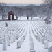 Snow blankets Arlington National Cemetery