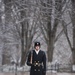 Snow blankets Arlington National Cemetery