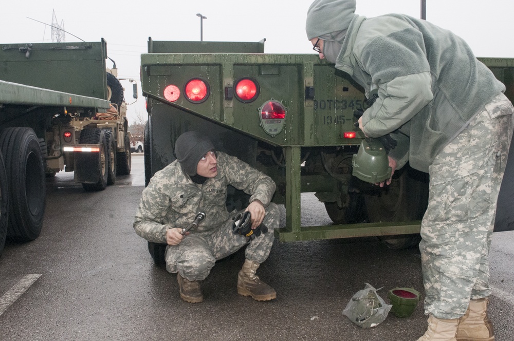 Working together: Oklahoma Guardsmen hit the road with Missouri