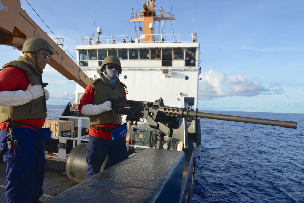 USCGC Sequoia conducts gunnery exercise off Guam