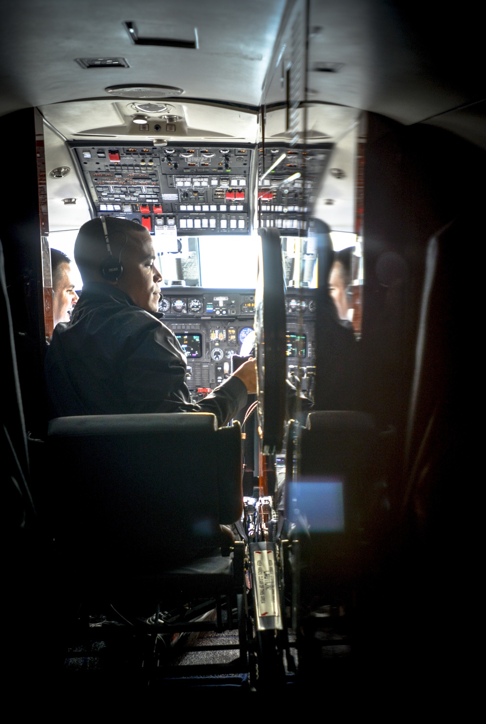 99th Airlift Squadron flight engineer perform unique, solo, selectively-manned Gulfstream mission