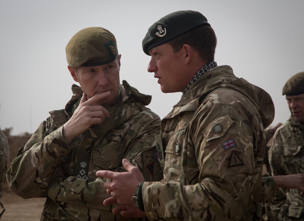 British Brig. Gen. Zac Stenning visits 4 Rifles