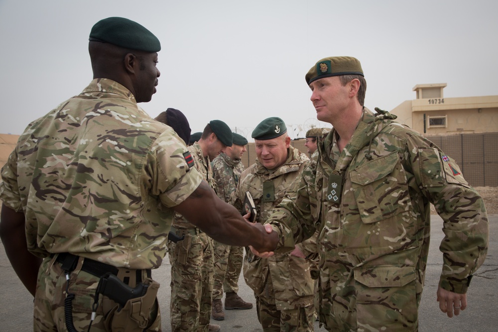 British Brig. Gen. Zac Stenning visits 4 RIFLES