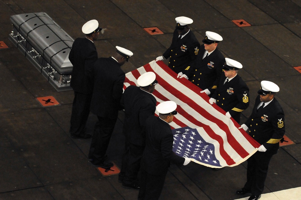 USS Makin Island Burial At Sea