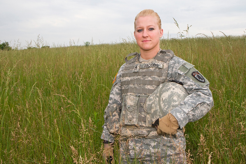 Guardsman first female fire-support specialist Army-wide