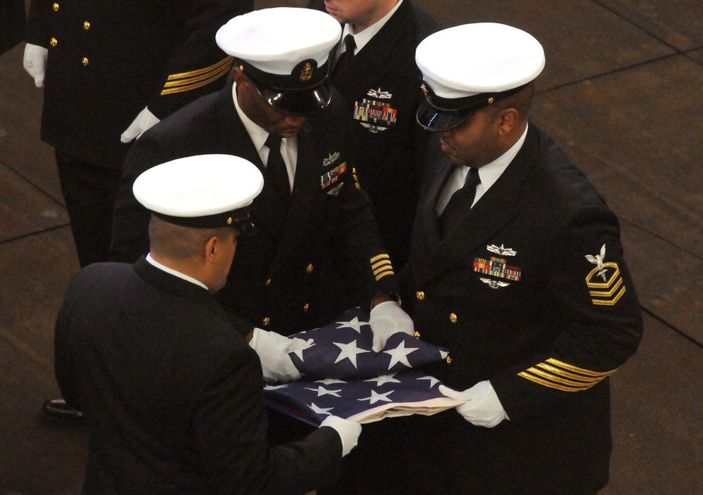 USS Makin Island Burial At Sea