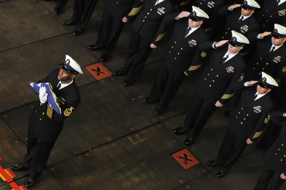 USS Makin Island Burial At Sea