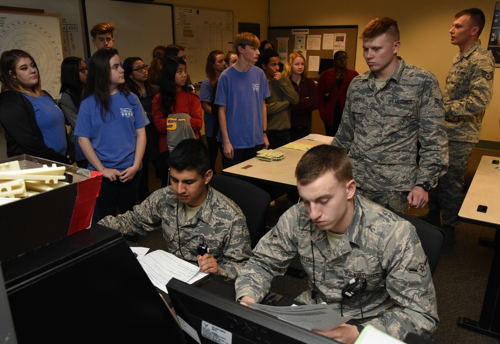 Junior Leadership tour air traffic control