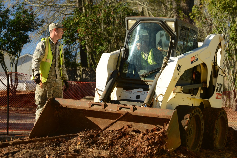 20th CES Airmen construct second fire station
